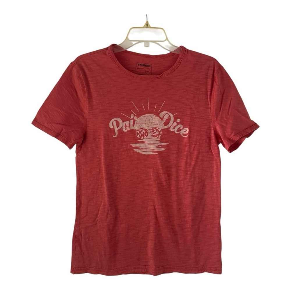 Express Men’s Red Graphic T-Shirt Size XS